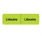 Nevs IV Drug Line Label - Lidocaine/Lidocaine 7/8" x 3" Flr Chart w/Black N-2102 - alternate 1